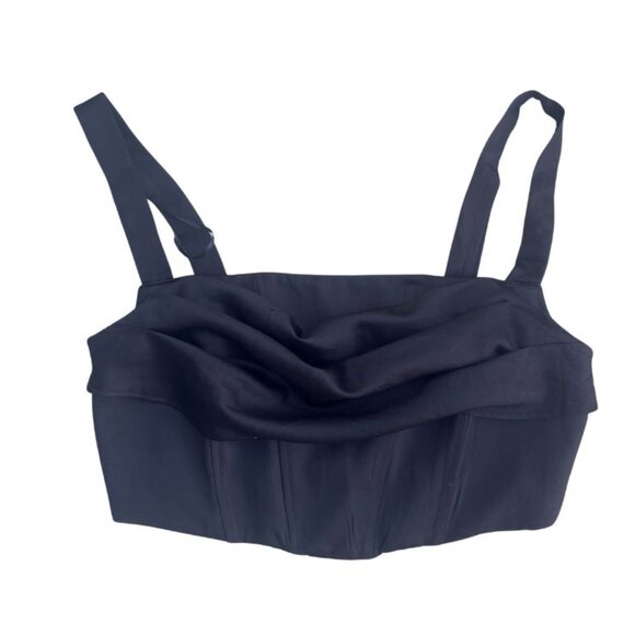 Dynamite Cowl Neck Bustier in Black - Picture 2 of 3